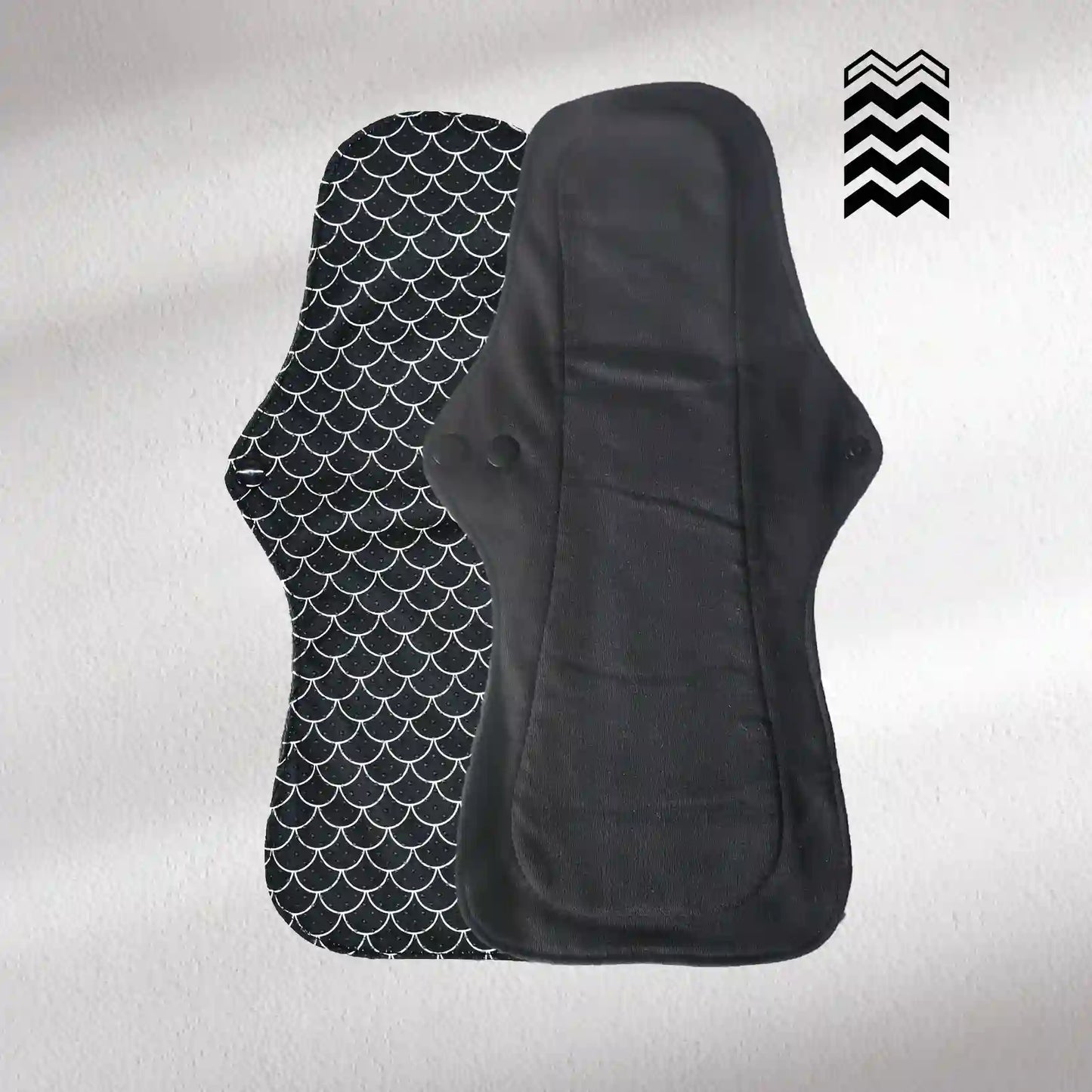 Serviettes hygiéniques lavables (Gamme L) – Flux moyen à fort - Mypads