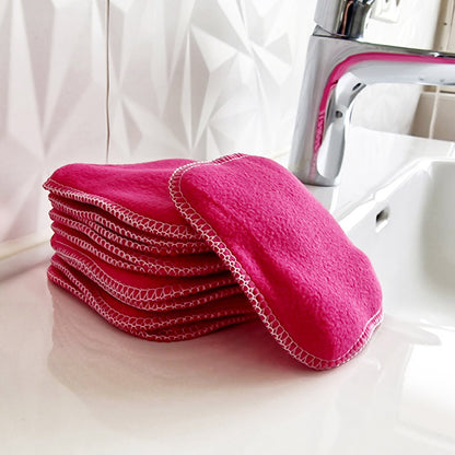 10 lingettes lavables en bambou