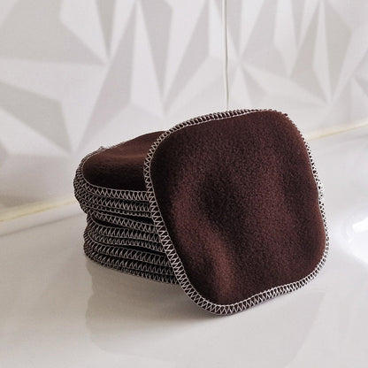 10 lingettes lavables en bambou