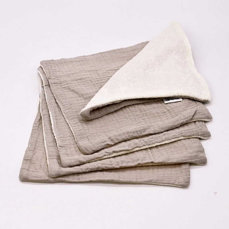 5 Grande lingette Gaz  de coton et bambou