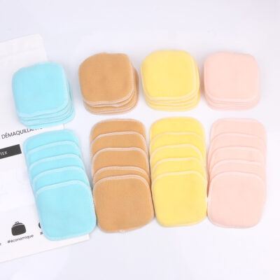 40 lingettes lavables en bambou