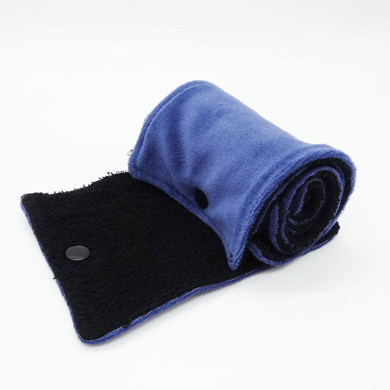 Papier toilette lavable - 5 rectangles - Coton Bio avec pression