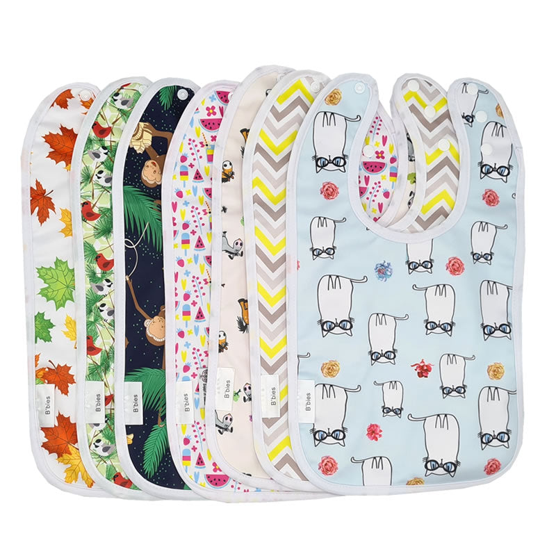 7 bavoirs brevetés évolutifs