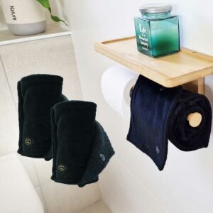 Papier toilette lavable - 5 rectangles - Coton Bio avec pression