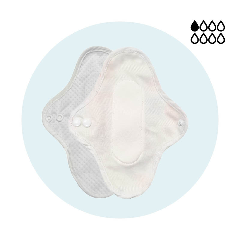 5 protège-slips lavables en coton – Fuites urinaires légères (Gamme XS)