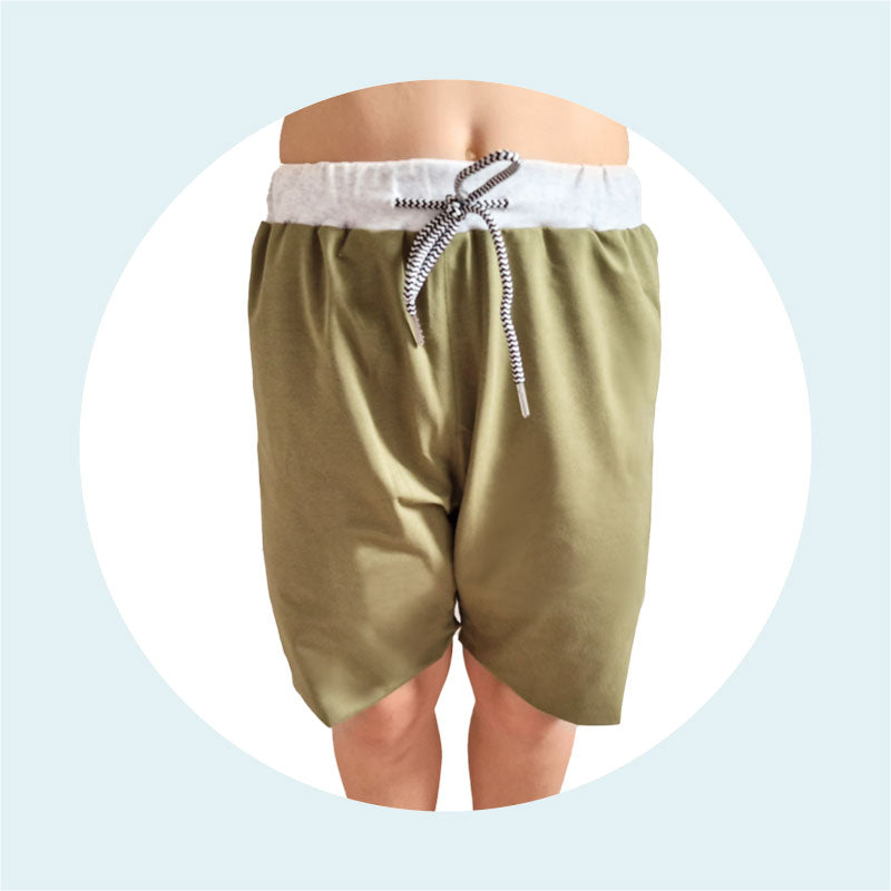 Pyjama absorbant et étanche – énurésie, fuites nocturnes, pipi au lit – Kaki