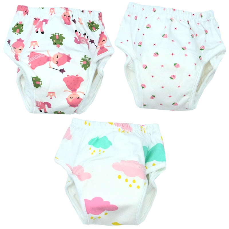3 culottes apprentissage étanche coton B'bies