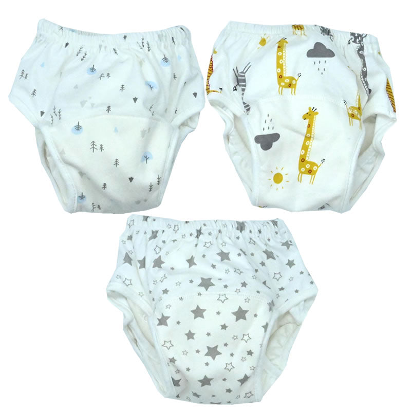 3 culottes apprentissage étanche coton B'bies