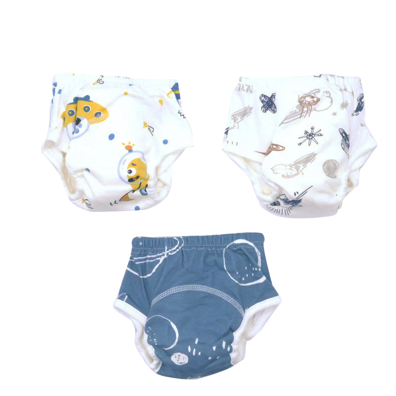 3 culottes apprentissage étanche coton B'bies