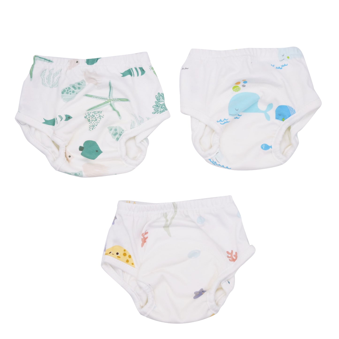 3 culottes apprentissage étanche coton B'bies