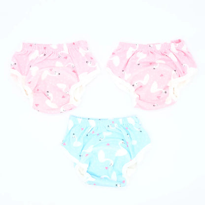 3 culottes apprentissage étanche coton B'bies