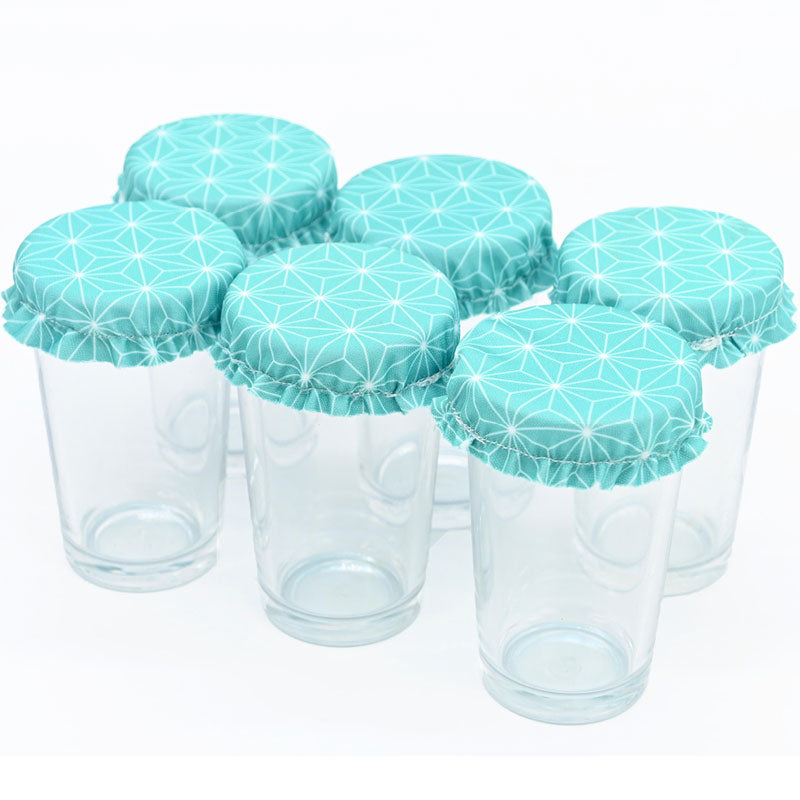 6 Couvercles verrine – couvre plat en tissu (2XS) 4/5 cm