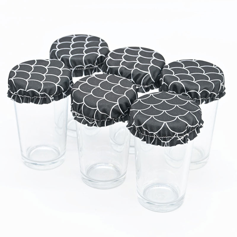 6 Couvercles verrine – couvre plat en tissu (2XS) 4/5 cm