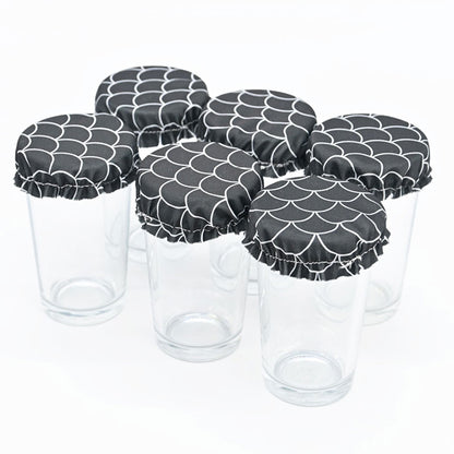 6 Couvercles verrine – couvre plat en tissu (2XS) 4/5 cm