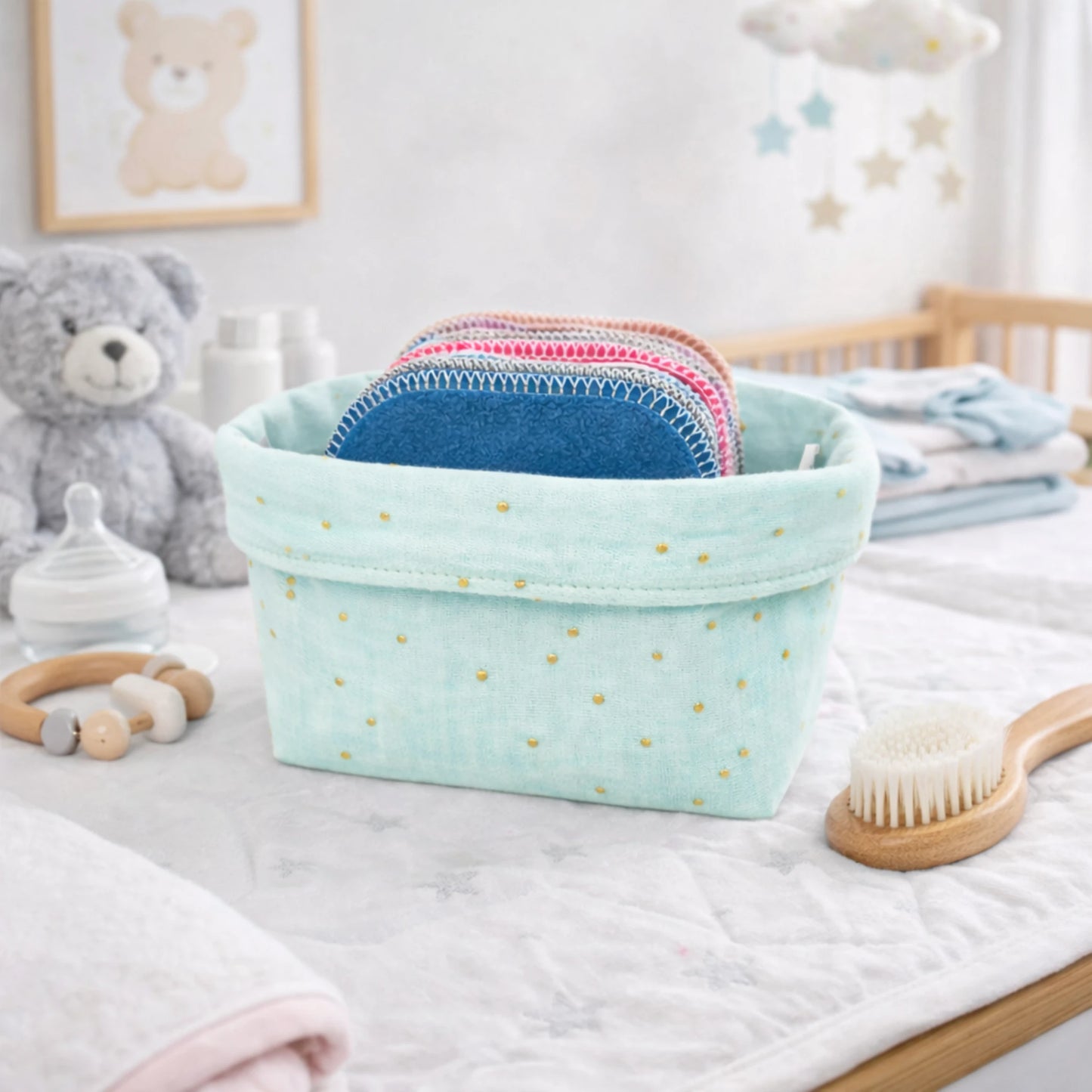 Panière Gaz de coton Réversible