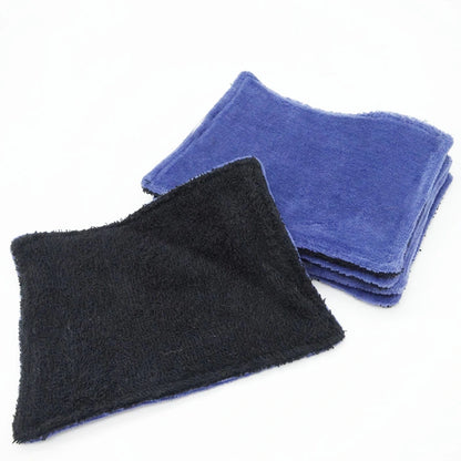 Papier toilette lavable - 5 rectangles - Coton Bio avec pression