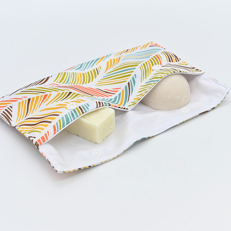 1 pochette savon DOUBLE : Asanoha azur