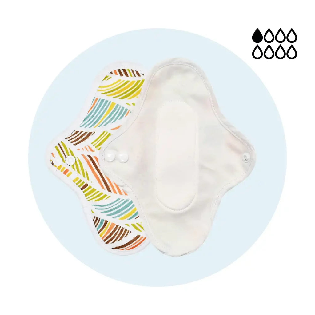 5 protège-slips lavables en coton – Fuites urinaires légères (Gamme XS)