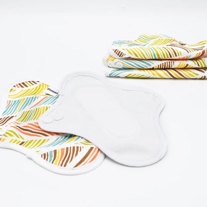 5 protège-slips lavables en coton – Fuites urinaires légères (Gamme XS)