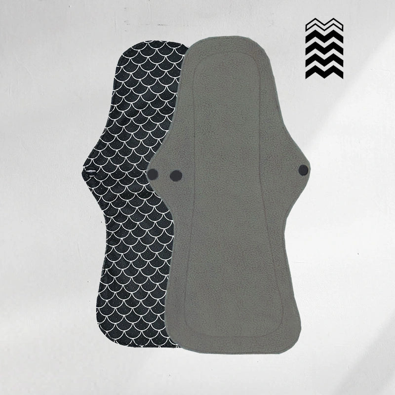 Serviettes hygiéniques lavables (Gamme L) – Flux moyen à fort - Mypads