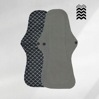 Serviettes hygiéniques lavables (Gamme L) – Flux moyen à fort - Mypads