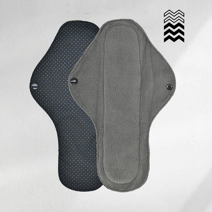 5 serviettes hygiéniques lavables (Gamme M) – Flux moyen à fort - Mypads