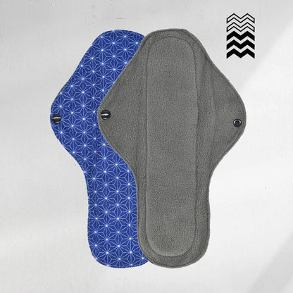 5 serviettes hygiéniques lavables (Gamme M) – Flux moyen à fort - Mypads