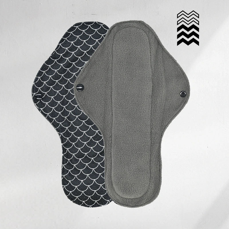 5 serviettes hygiéniques lavables (Gamme M) – Flux moyen à fort - Mypads