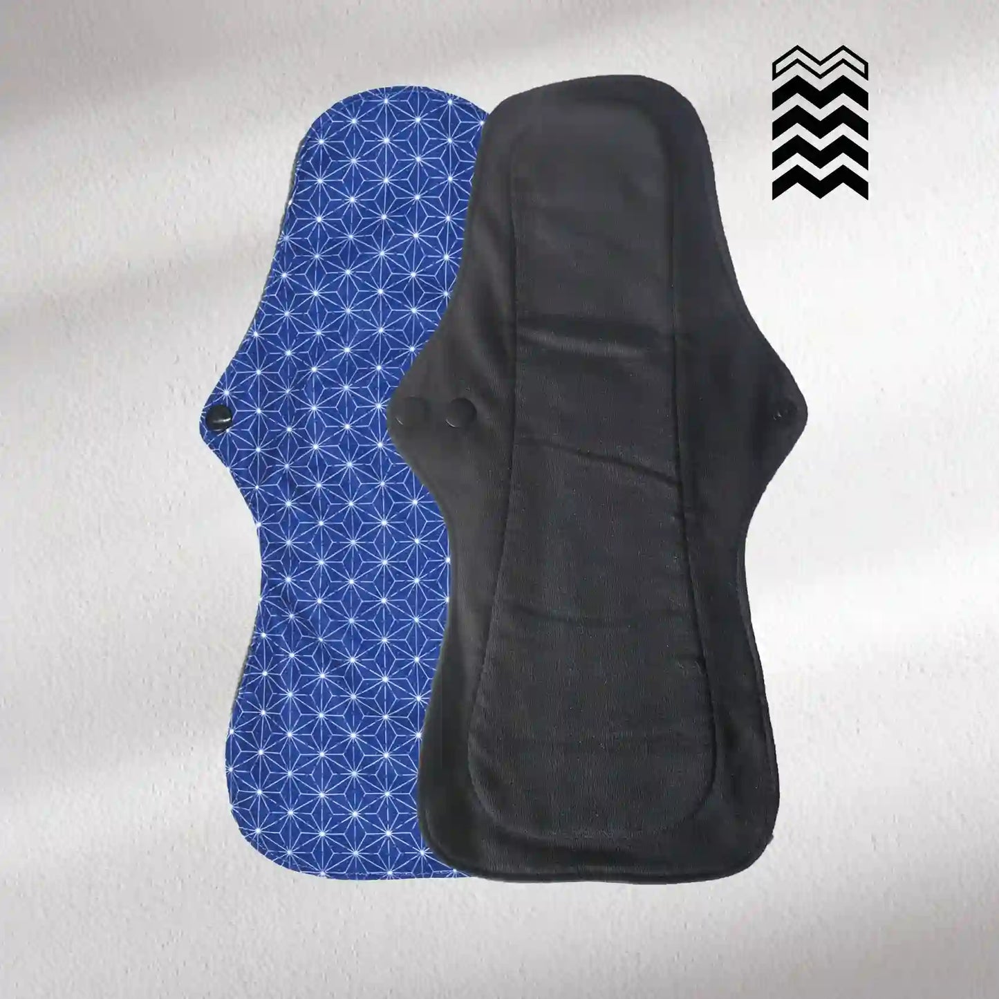 Serviettes hygiéniques lavables (Gamme L) – Flux moyen à fort - Mypads