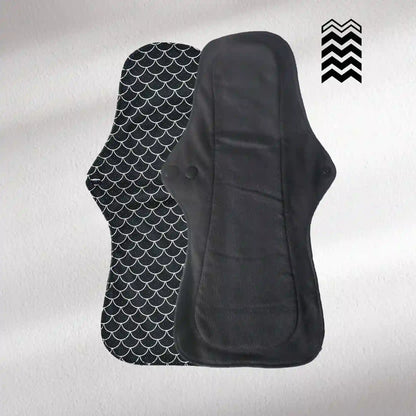 Serviettes hygiéniques lavables (Gamme L) – Flux moyen à fort - Mypads