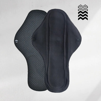 5 serviettes hygiéniques lavables (Gamme M) – Flux moyen à fort - Mypads