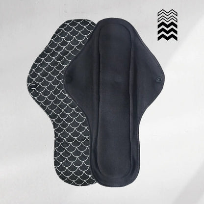 5 serviettes hygiéniques lavables (Gamme M) – Flux moyen à fort - Mypads