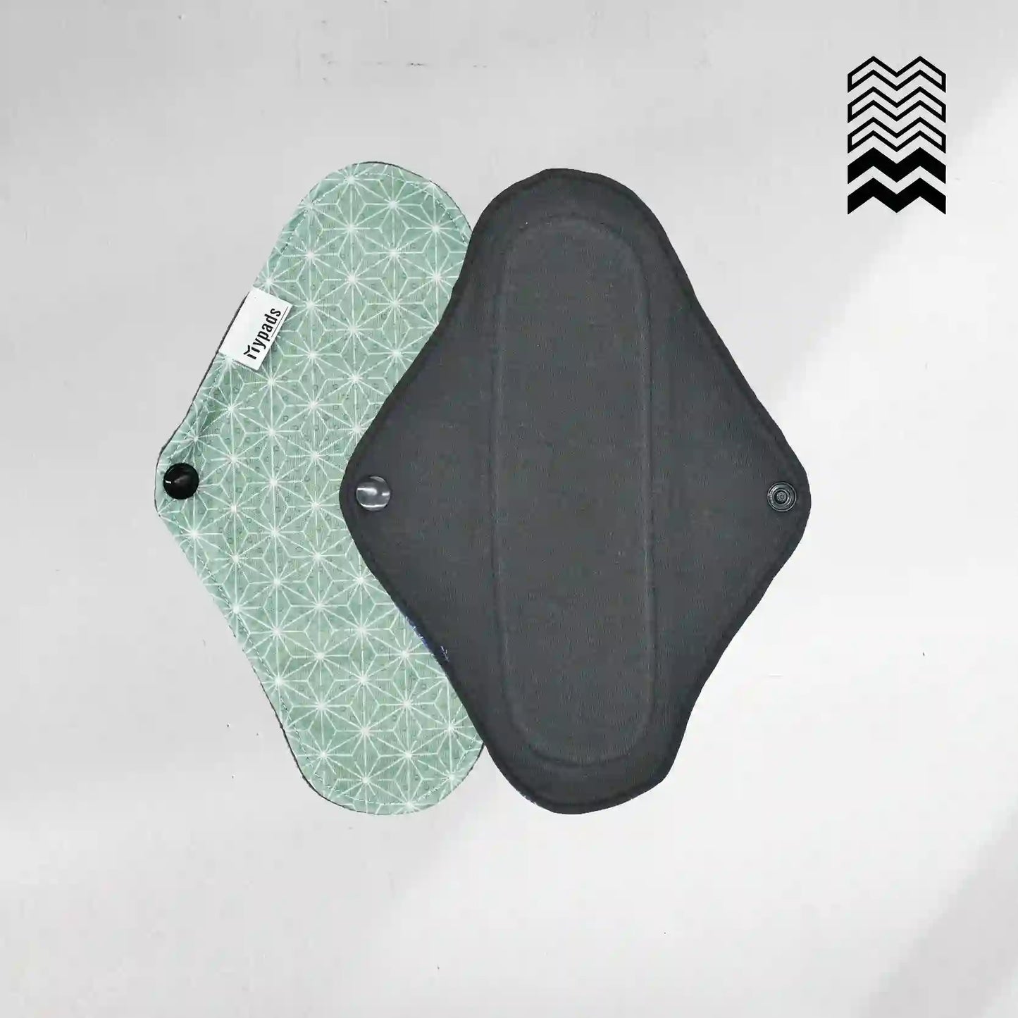 5 serviettes hygiéniques lavables (Gamme S) – Flux léger à moyen - Mypads