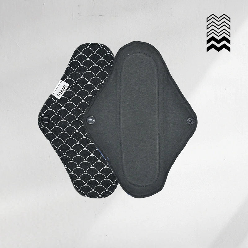 5 serviettes hygiéniques lavables (Gamme S) – Flux léger à moyen - Mypads