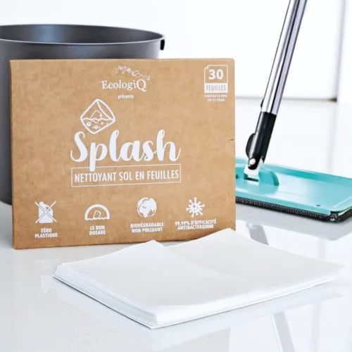Nettoyant Sol bio en feuilles Splash – 30 feuilles (30 à 60 lavages)