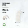 3 tampons lavables – Coton