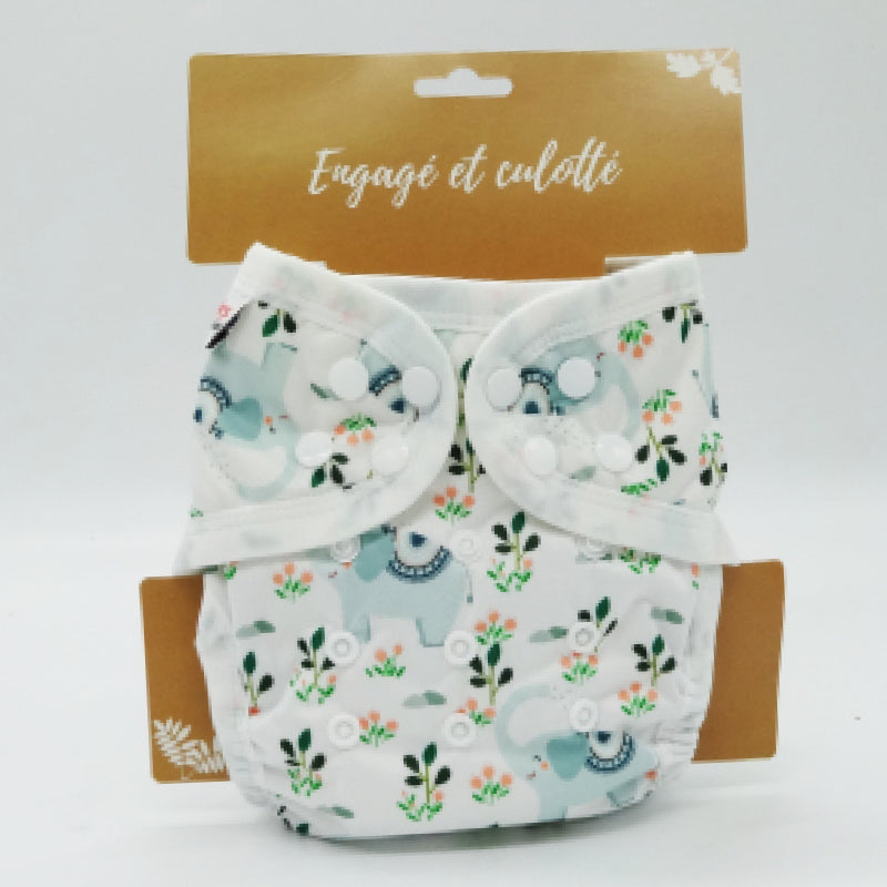 Couche lavable Te1 (Tout en Un) Bambou