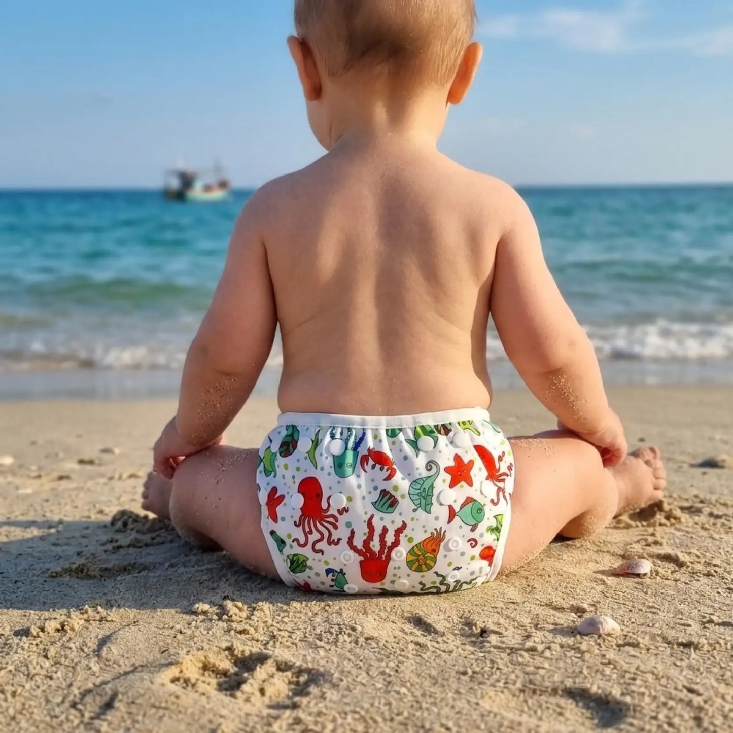 [TikTok] Pack 2 couches de bain lavables + 2 sacs de transport
