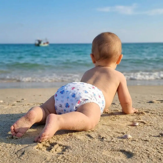 [TikTok] Pack 2 couches de bain lavables + 2 sacs de transport
