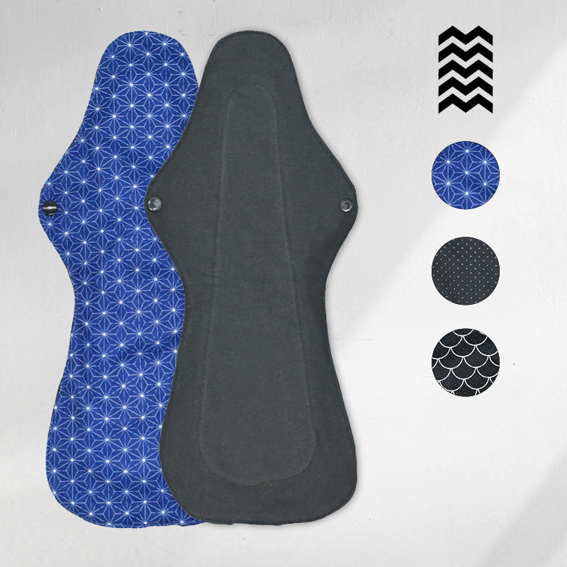 1 serviette hygiénique lavable (Gamme XL) – Flux extra fort, maternité, nuit - Mypads