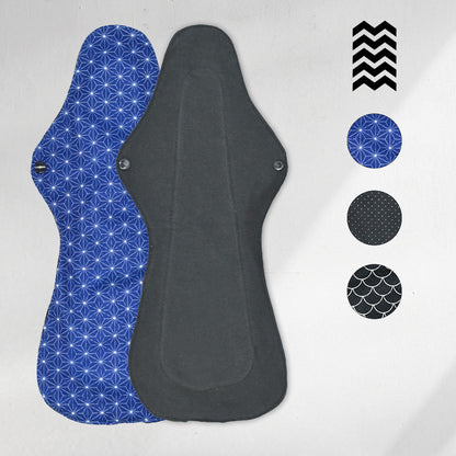 1 serviette hygiénique lavable (Gamme XL) – Flux extra fort, maternité, nuit - Mypads
