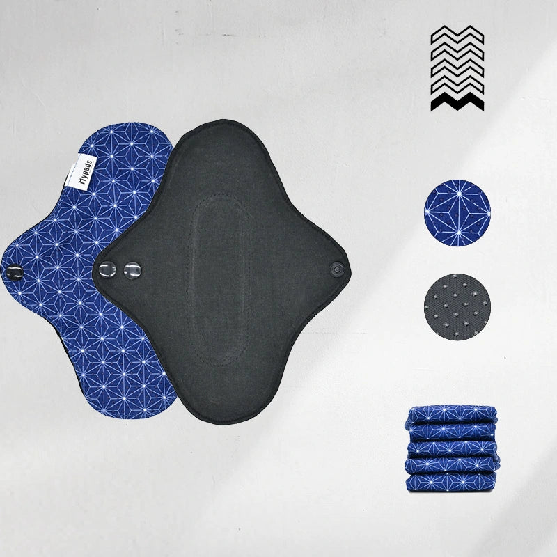 5 protège-slips lavables en COTON BIO (Gamme XS)  - Mypads