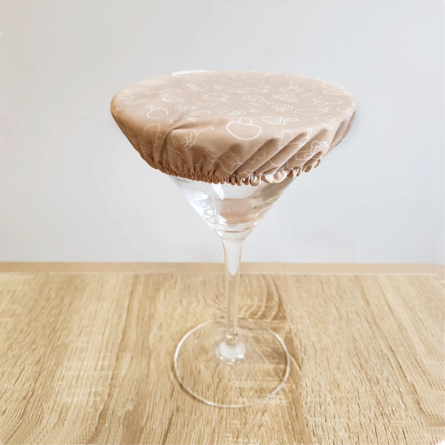 2 couvres coupes à dessert, couvre plat en tissu( XS) 10/13 cm