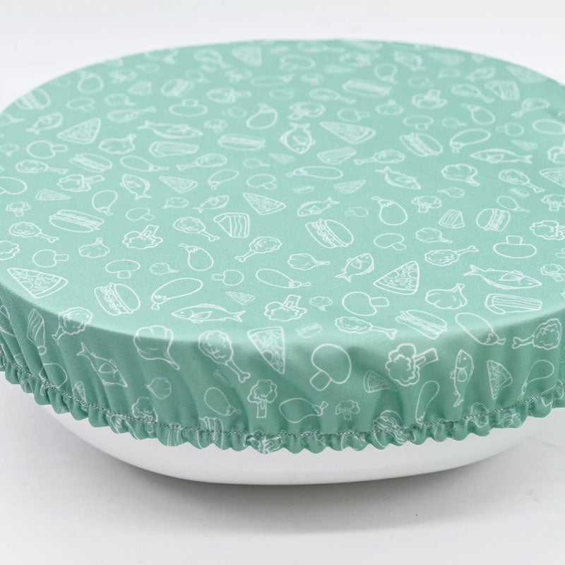 2 Couvre saladier - couvre plat en tissu (M) - 18/24 cm