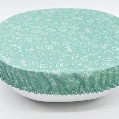 2 Couvre saladier - couvre plat en tissu (M) - 18/24 cm