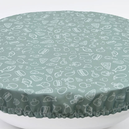 2 Couvre saladier  couvre plat en tissu  (L) - 24/30 cm